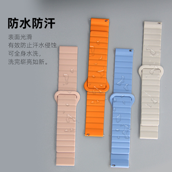 Suitable for Samsung/Huawei/Huami/Gamin/Loopback magnetic silicone…