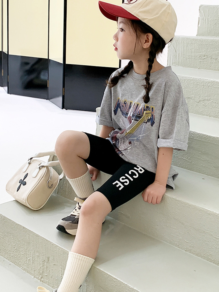 Children's Summer New Style Boys and Girls Outdoor Sun Protection Sports Pants Cycling Pants Elastic Soft Slimming Bottoming Shorts