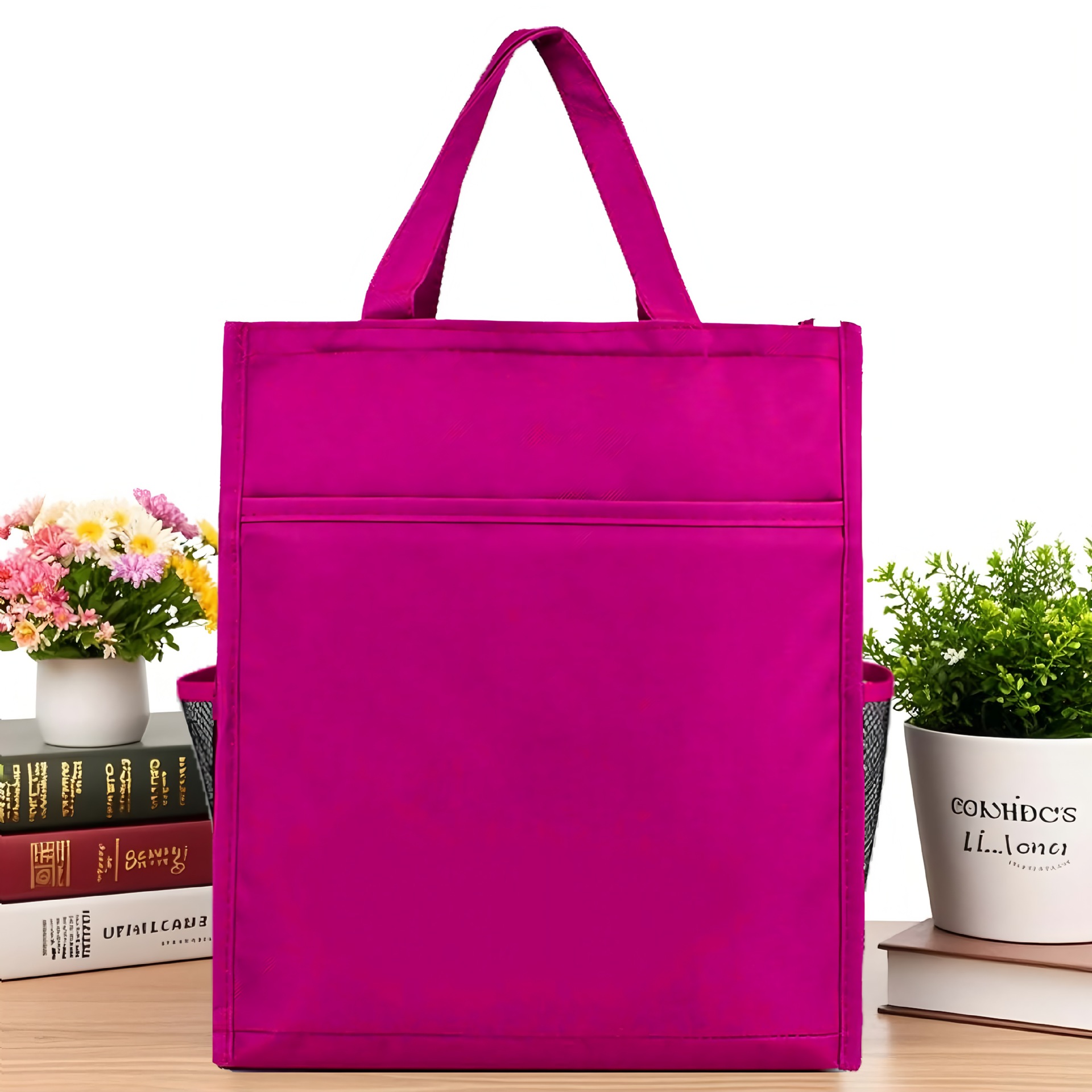 Bolsa de archivos portátil con cremallera bolsa de información A4 bolsa de libro de aprendizaje clase de entrenamiento tutorial bolsa maletín impresión logo