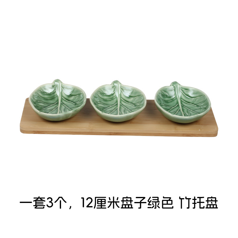 工場直送の色釉セラミック工芸品、牧歌的なスタイル、新鮮でキュートな子供用ボウル、皿、カップ、野菜セラミック食器セット|undefined