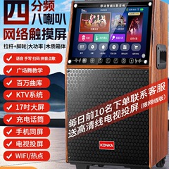 広場舞音響屋外bluetoothスピーカー家庭用k歌帯ディスプレイ家庭ktv歌一体型