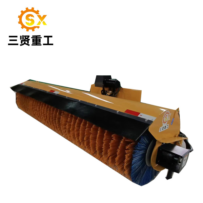 三贤重工拖拉机清雪机冬季除雪设备安装简单多功能滚刷扫雪机