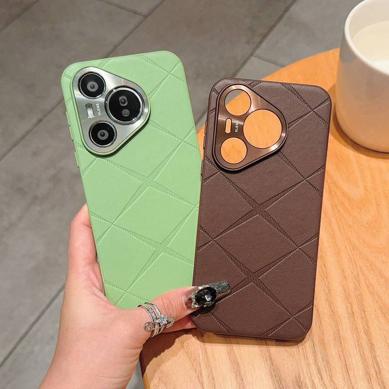 Starburst Leather Case Suitable for Huawei Pura70Ultra Mobile Phone Case Mate80Pro Metal Lens Hard Protective Case