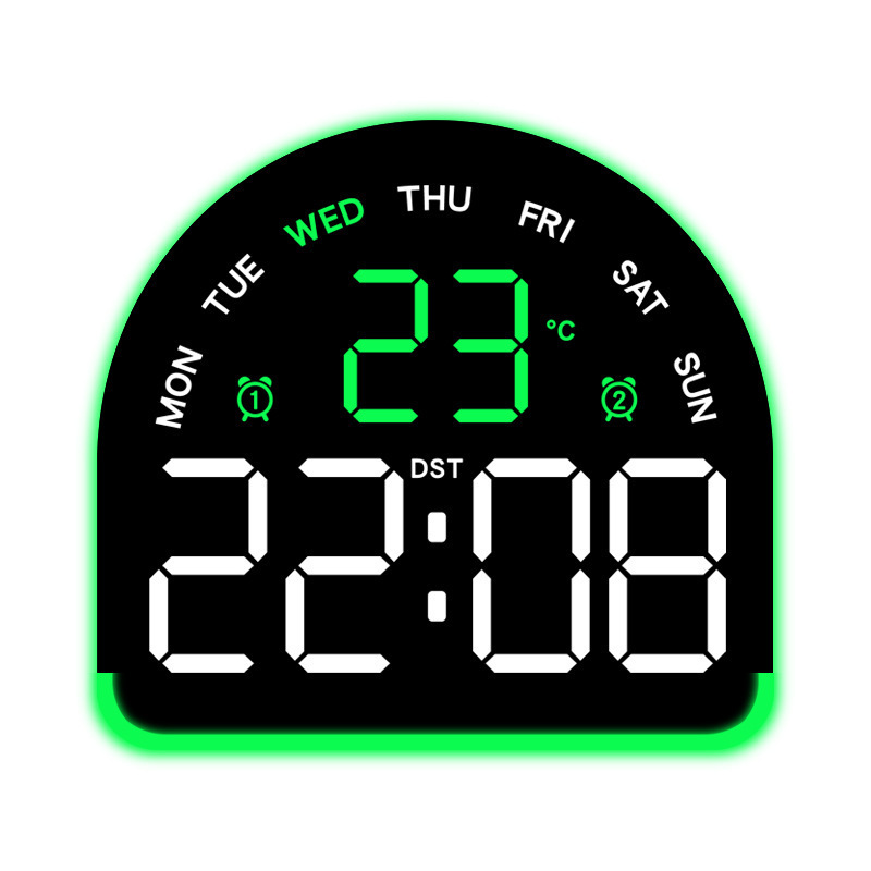 Nuevo reloj electrónico LED de luz de atmósfera reloj multifuncional de iluminación doméstica mostrando la temperatura del reloj de mesa 552