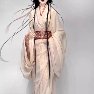战国袍马山楚墓复原拖尾直裾新款大放量套装国潮汉服女新款舞蹈服-阿里巴巴