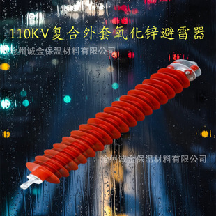 110kv high voltage zinc oxide lightning arrester YH10WZ-108/208 power station type YH10W-10/260