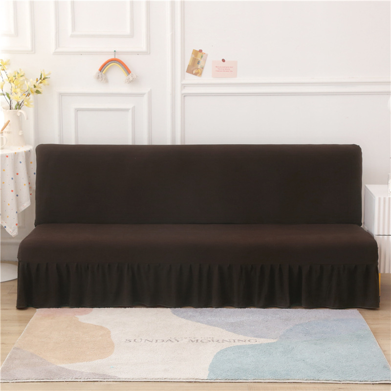 Minimalistischer Einfarbiger Sofabezug Für Schlafsofa_voghion.com