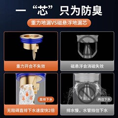 Direct selling bathroom sewer drain brass material floor drain core high efficiency drainage odor prevention anti-insect full copper floor drain odor core