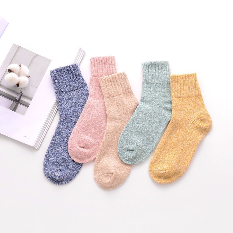 諸及びウールの靴下の子供の中の筒の靴下の秋冬の新型のベルベットの厚い保温の毛の輪の月子の靴下の冬の睡眠の靴下|undefined