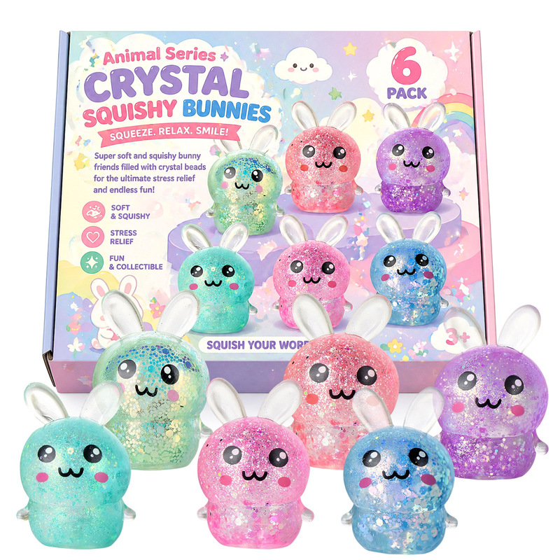 Creative and Novel Stress-Relief Squeeze Toy Gift Set, Slow-Rebound Press-Back Children's Toy, Office Stress-Relief Doll