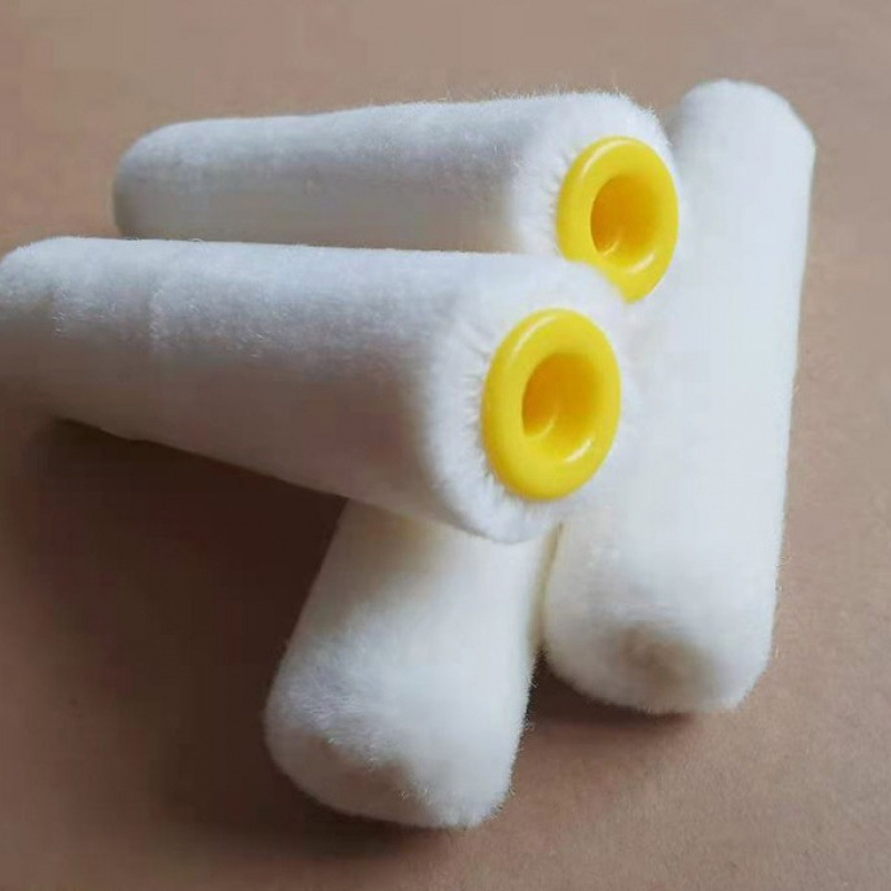 4 pulgadas de lana de fusión en caliente pequeño cepillo de rodillo capilar corto pulgar núcleo de esquina de reparación cepillo de rodillo Hua De Hao Jia cepillo decorativo