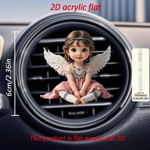 2025 Cross-Border Cute Acrylic Car Air Vent Decoration Aromatherapy Clip Car Supplies Decoration