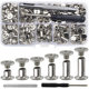 110 sets of metal wheel nail set box female nail rivet I-shaped nail book nail leather luggage clothing accessories