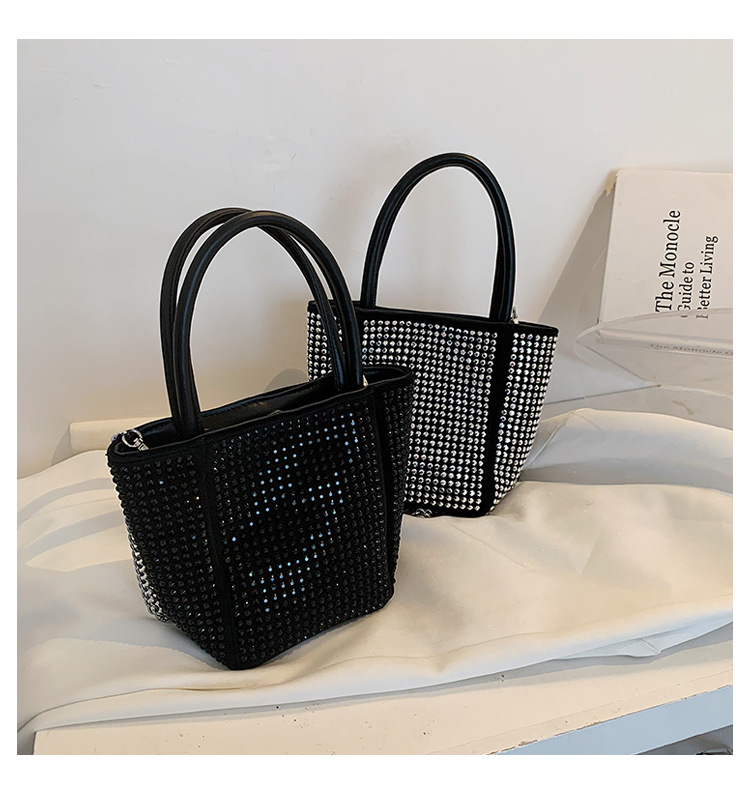 Fashion Studded With Diamonds Small Square Bag display picture 17