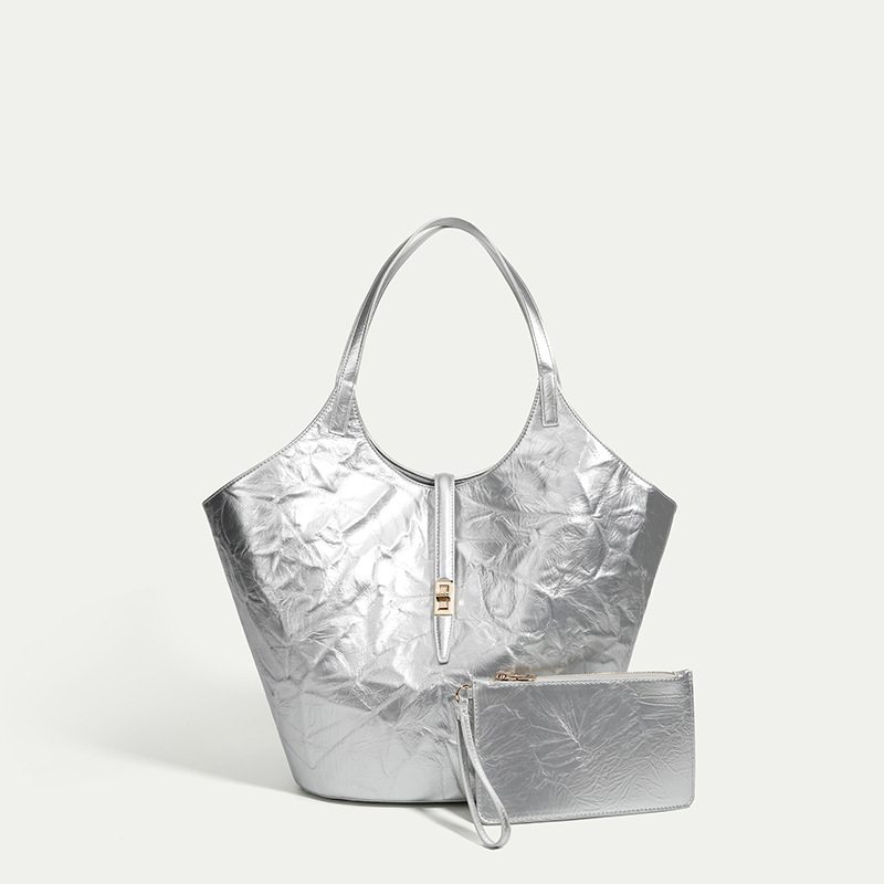 Borsa da giardino in rilievo 2024 Borsa a tracolla portatile di grande capacità da donna con cestino per verdure per pendolari_voghion.com
