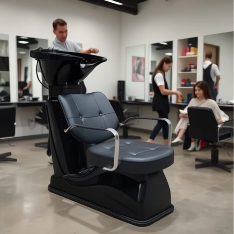 Comodidad y ligera ABS silla de asiento tipo lavabo de plástico lavabo ajustable con paquete de accesorios de agua