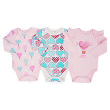 外贸欧美新生儿四季长袖连体包屁衣纯棉三角哈衣可爱婴儿打底衣