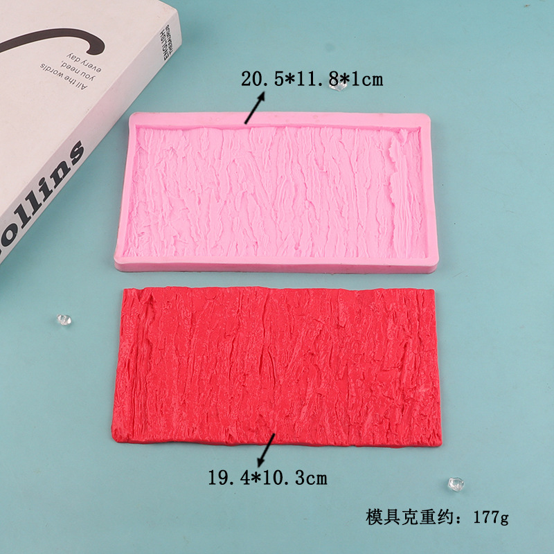 Fondant molde de silicona corteza textura frontera pastel chocolate DIY epoxi utensilios para hornear en stock