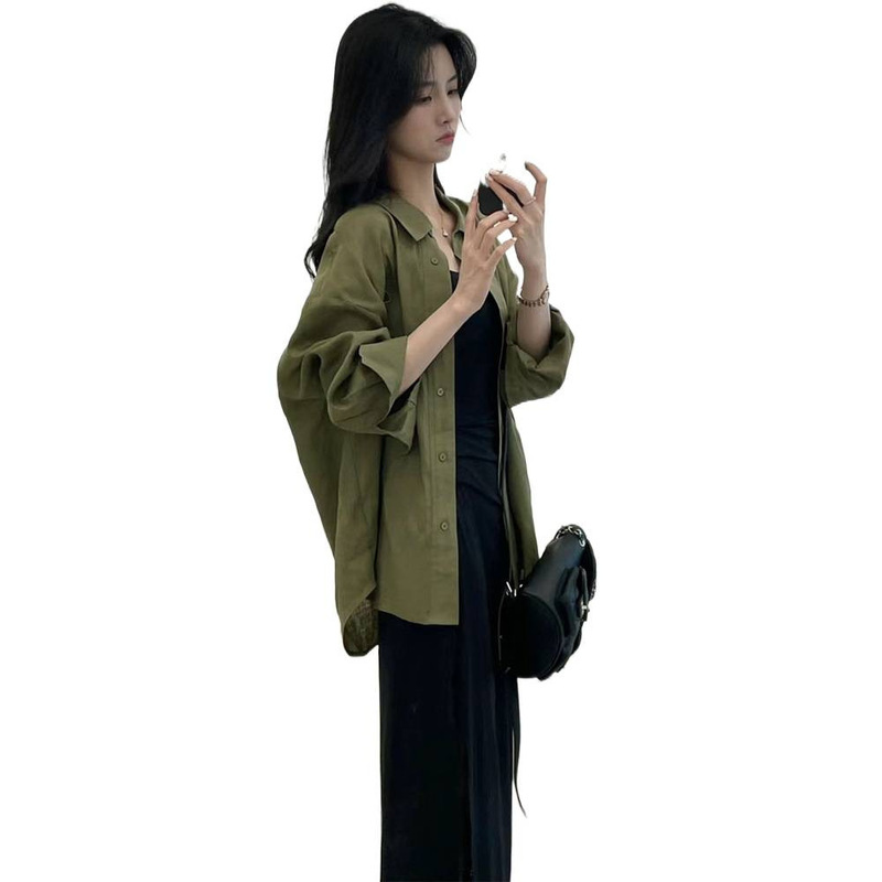 春装茶系穿搭一整套气质网红女神范彩色艺术生吊带连衣裙子套装女|undefined
