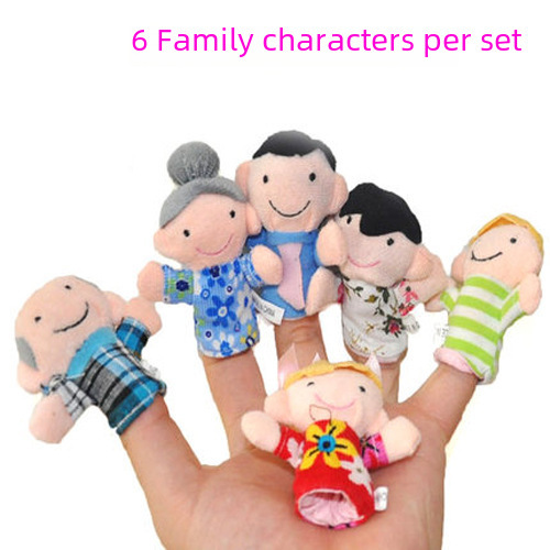 Direct Manufacturer Sales Creative Mini Plush Finger Toys for Children, Baby Dolls, Small Cartoon Animal Finger Toys