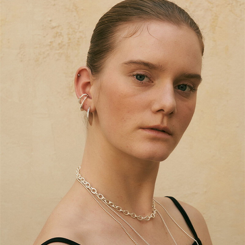 1 Piece Quantity Daily Occasion Copper Material Fashion Geometric Copper Plating Zircon Ear Clips 1 Piece
