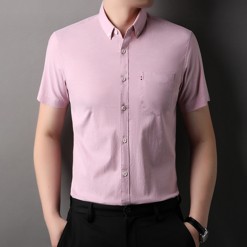 B9315 810K ÁO SƠ MI NAM TONRYYI DÁNG DỘNG NGẮN TAY MÙA HÈ KÍN CỔ THỜI TRANG NAM VẢI BÔNG G03 SẢN PHẨM MỚI