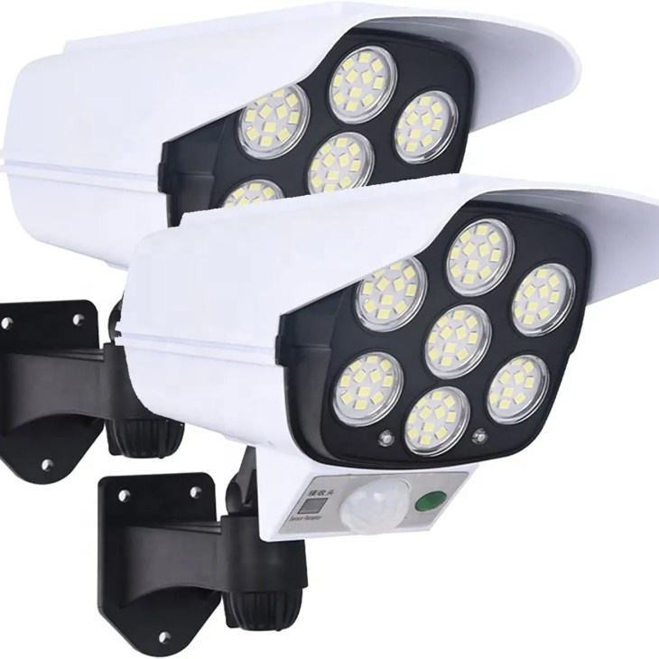 Lámpara solar de inducción del cuerpo humano al aire libre impermeable lámpara de jardín doméstica iluminación de control de luz inteligente lámpara de video de monitoreo de simulación