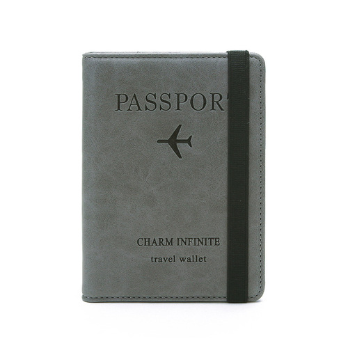 Cross-border RFID anti-theft passport holder PU leather case simple and stylish multi-functional document bag for international travel passport holder