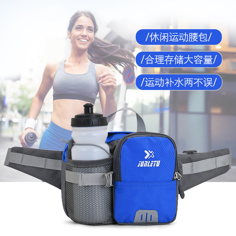 Cross-border multifunctional waterproof waist bag for mountaineering and hiking, large-capacity close-fitting running phone bag, outdoor sports waist bag