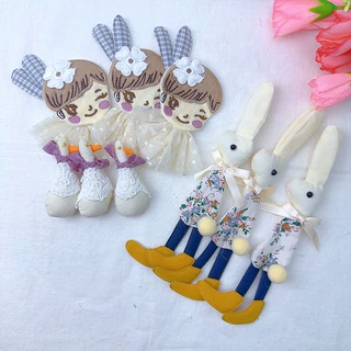 卡通可爱时尚手工小天鹅小女孩立体胸针别针服装童装DIY装饰饰品