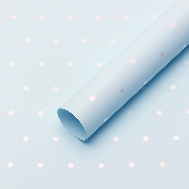 Roland Little Dots Ouya Paper Papel de envolver de flores Diy Regalo Bronceado Ramo de flores Papel de flores Material de floristería