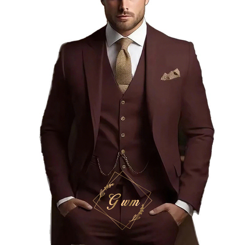 (Cross-border trading), suit, set, dress for events, high-quality style, 3 piece set, European style 5