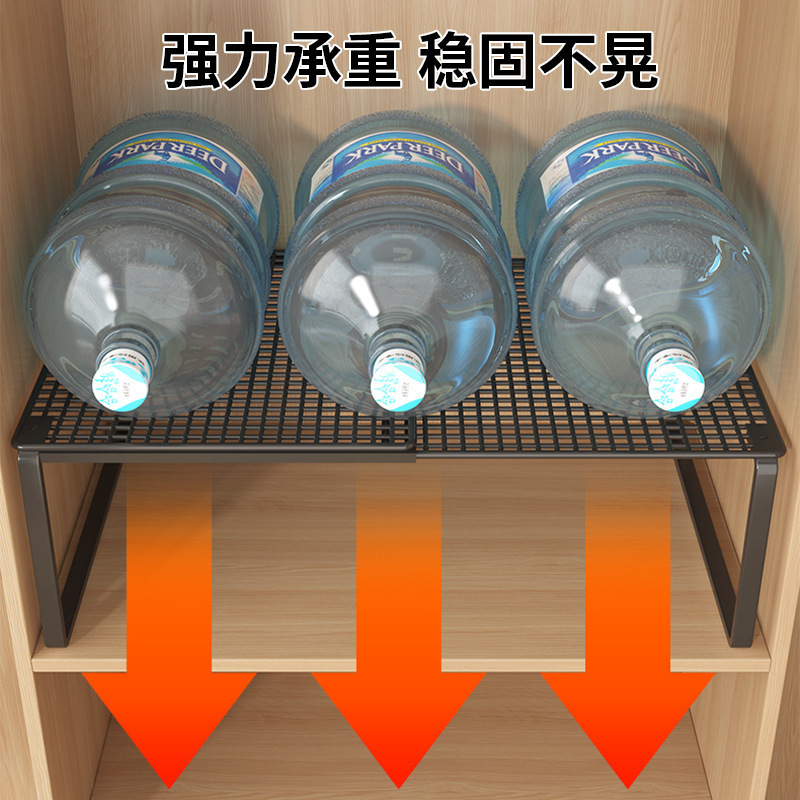 衣柜分层隔板柜子隔层隔断橱柜可伸缩卧室置物架鞋柜  分隔 收纳|undefined