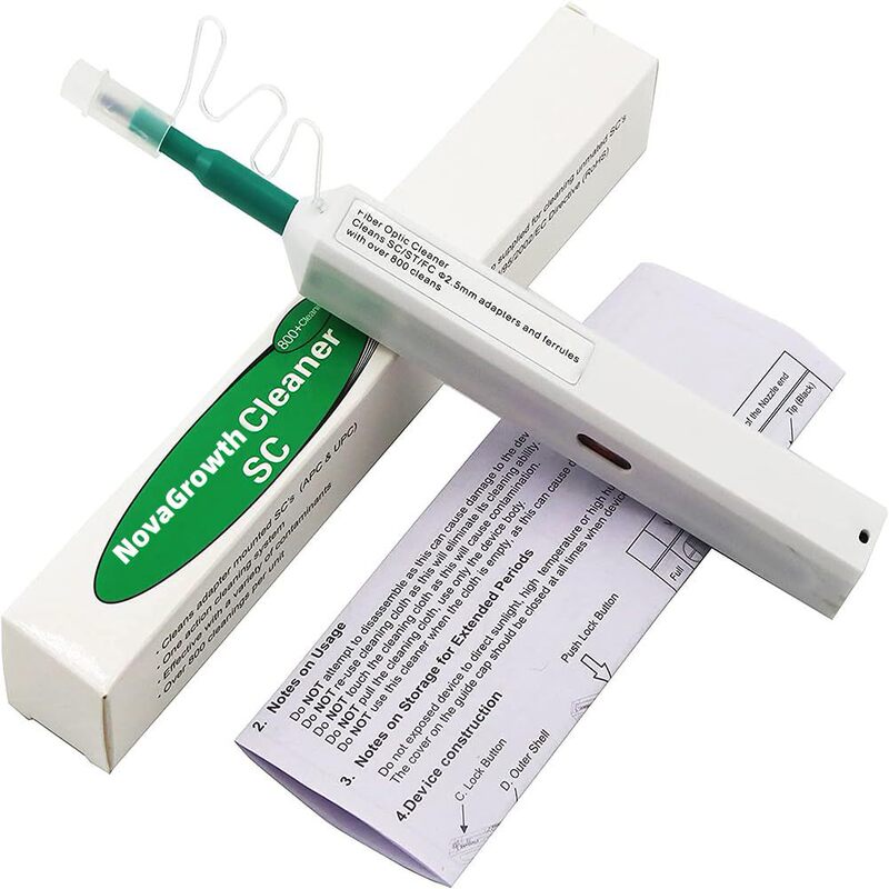 SC Fiber Optic Cleaning Pen One-Click Fiber Optic Cleaner Fiber End Face Cleaning Pen Type MPO/MPT LC SC Fiber Optic Cleaning Pen One-Click Fiber Optic Cleaner Fiber End Face Cleaning Pen Type MPO/MPT LC
