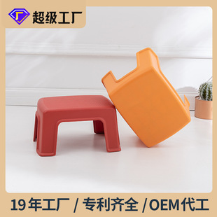Household plastic stool wholesale children's living room bedroom thickened simple mini low stool baby creative step-on