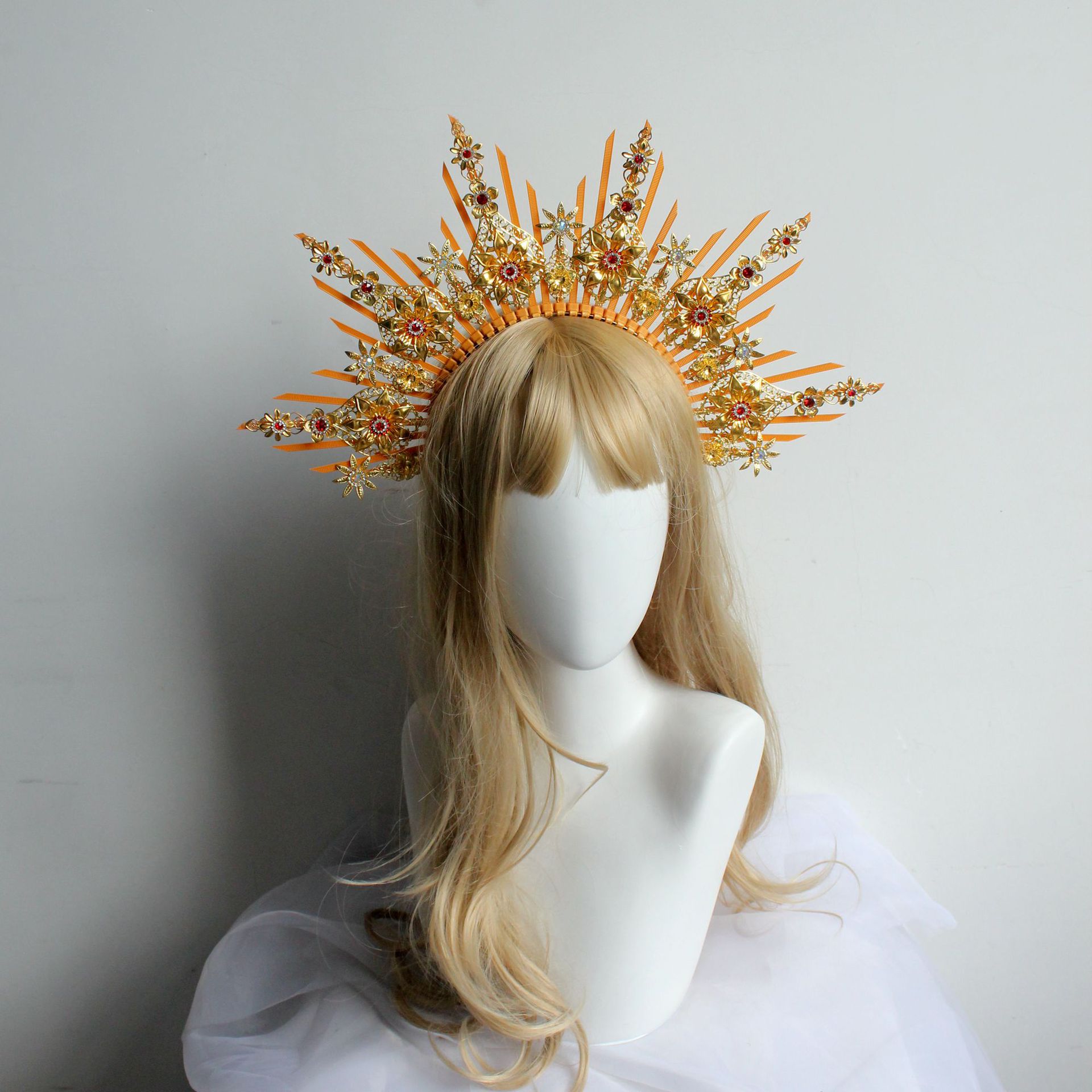 Diy Lolita oro y plata corona