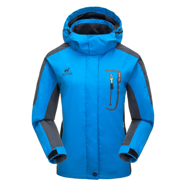 Cross-Border European Size Long-Sleeved Outdoor Windbreaker Jacket for Men and Women, Large Size Mountain Biking Windproof Jacket