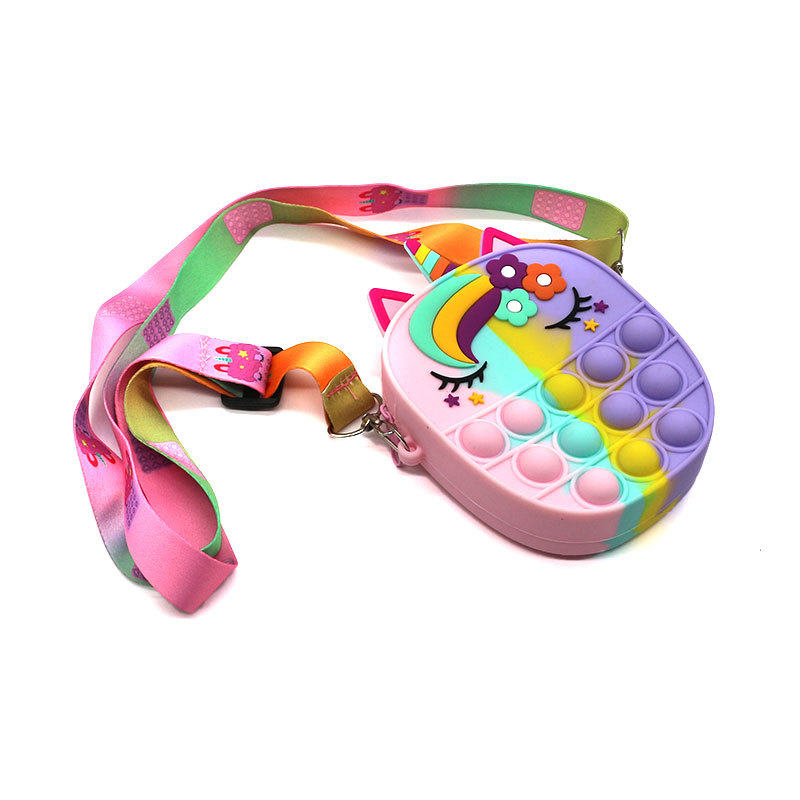 Ratón asesino Pioneer hombro bolsa de prensa lindo mensajero bolsa niños bebé cintura bolsa moda bolsa de silicona