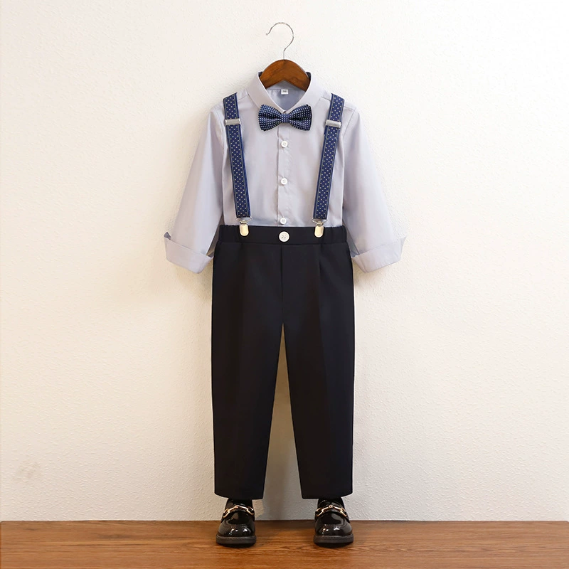 Детский демисезонный костюм осени, костюм цветочного мальчика, жилет, костюм для фортепианного выступления, комбинезон, благородный крой