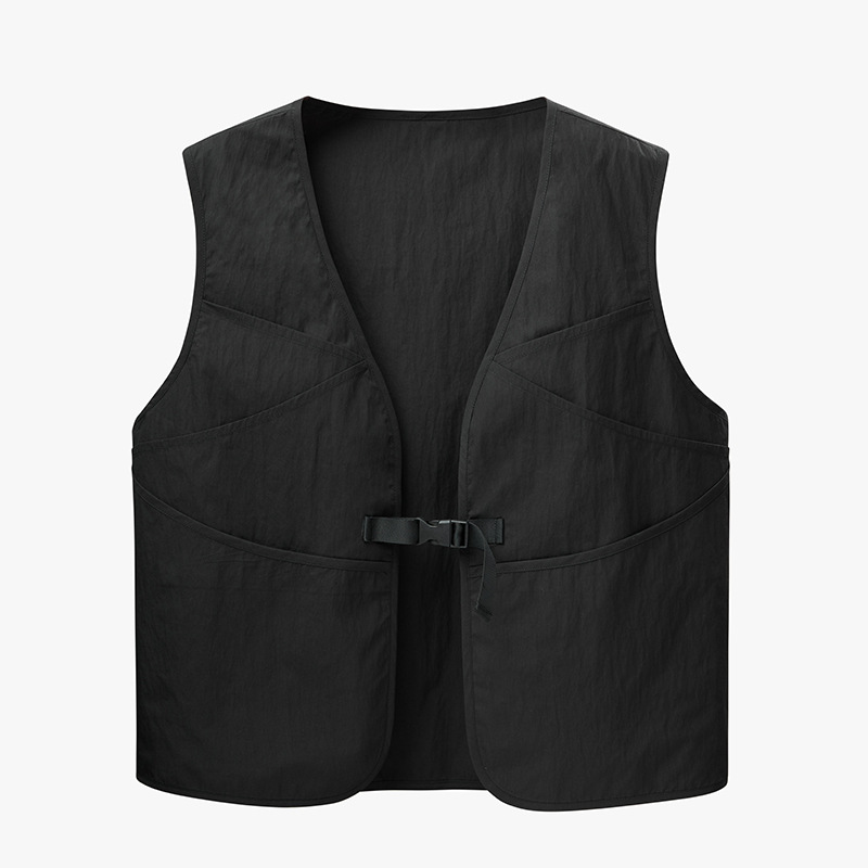 A prueba de contaminación, impermeable, ligero y delgado al aire libre, ropa de trabajo fotográfica de pesca de caballo, hombro de abrazadera de caballo, hombre, chaleco de herramientas de bolsillo, moda de marea