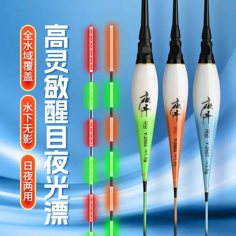 电子漂醒目夜光漂电子鱼漂鲫鱼水库漂渔具夜钓浮漂鱼具用品批发