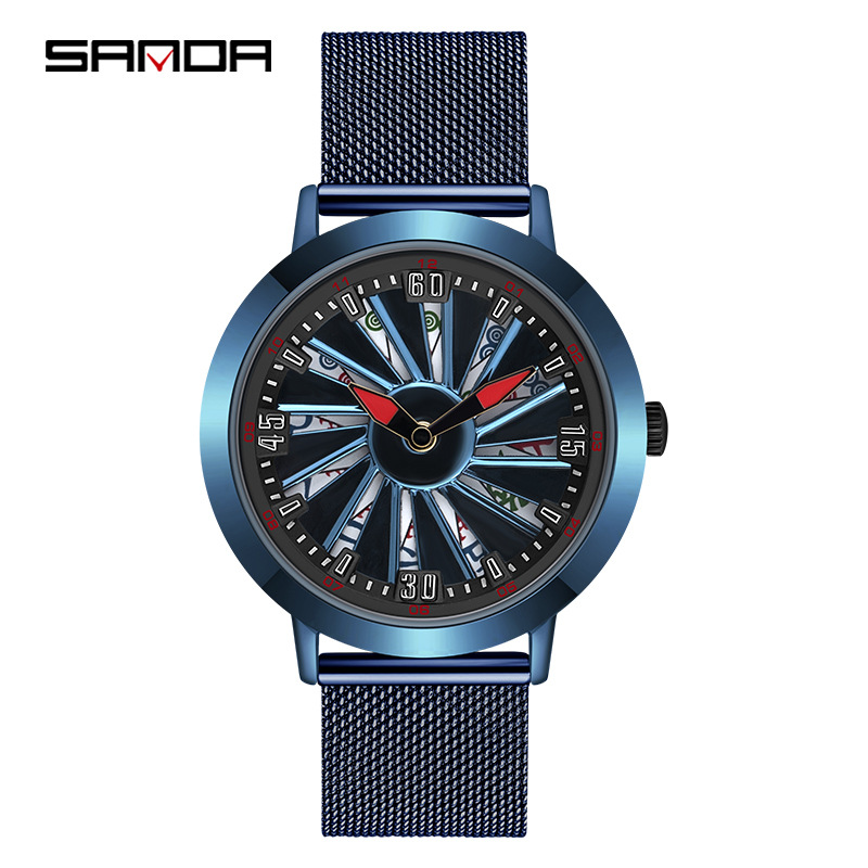 1045 메쉬 벨트 블루