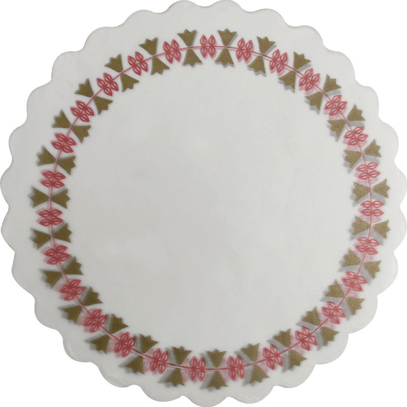 Pooh almohadilla de plato de encaje de tres colores papel a prueba de aceite desechable papel absorbente de aceite cocina bocadillo frito plato cantonés Placa de decoración papel de fondo de flores