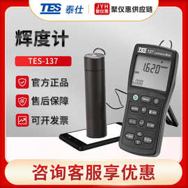 台湾泰仕TES-137 屏幕亮度计 照度计 便携式辉度计