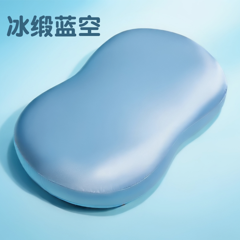 almohada de seda de hielo almohada de memoria de algodón de rebote lento para proteger la columna cervical para dormir dormitorio de estudiantes adultos una sola almohada de verano