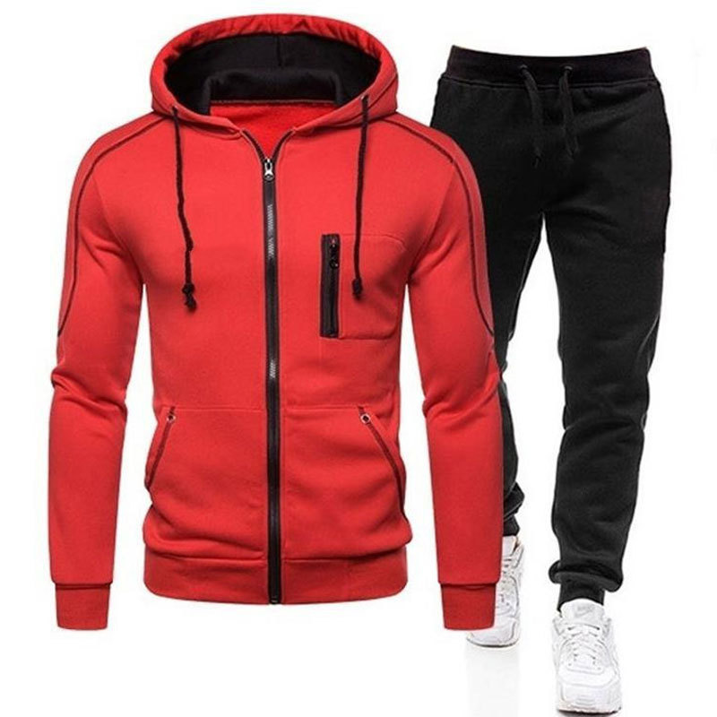 2022 AliExpress Amazon nuevo traje deportivo de los hombres Otoño e Invierno de manga larga suéter pantalones traje casual europeo y americano
