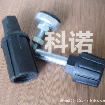M14尼龙水箱调节脚 黑色胶支撑脚垫 手柄圆形水箱底脚床底