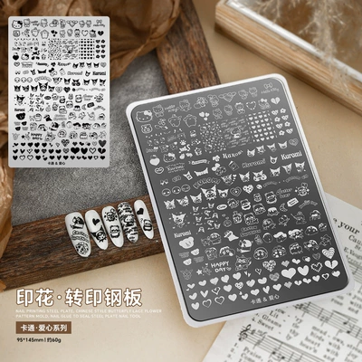 Art Tools Wholesale, Dırnaq bəzəkləri - cartoon-love-with-backboard
