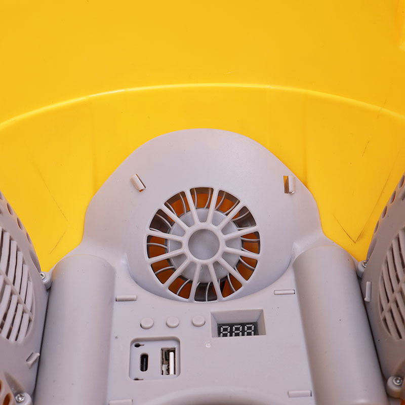 Safety Helmet for Construction Sites with Fan and Lighting, Built-In Four Fans, Headlight, Anti-Fall, Explosion-Proof, Four Colors