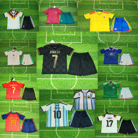 批2627儿童国家队球衣套装西班牙19号亚马尔葡萄牙阿根廷德国球衣